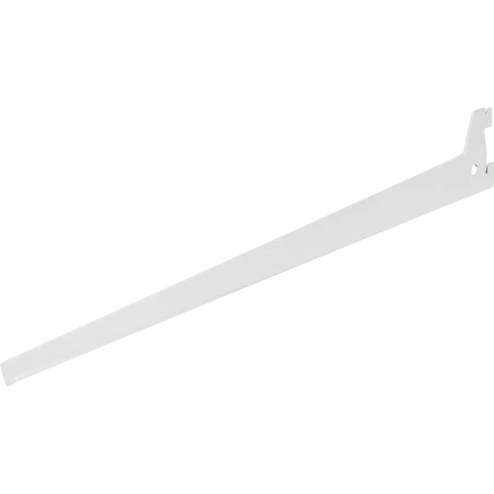 Кронштейн прямой однорядный 40 см нагрузка до 26 кг цвет белый LARVIJ STLM-2105098