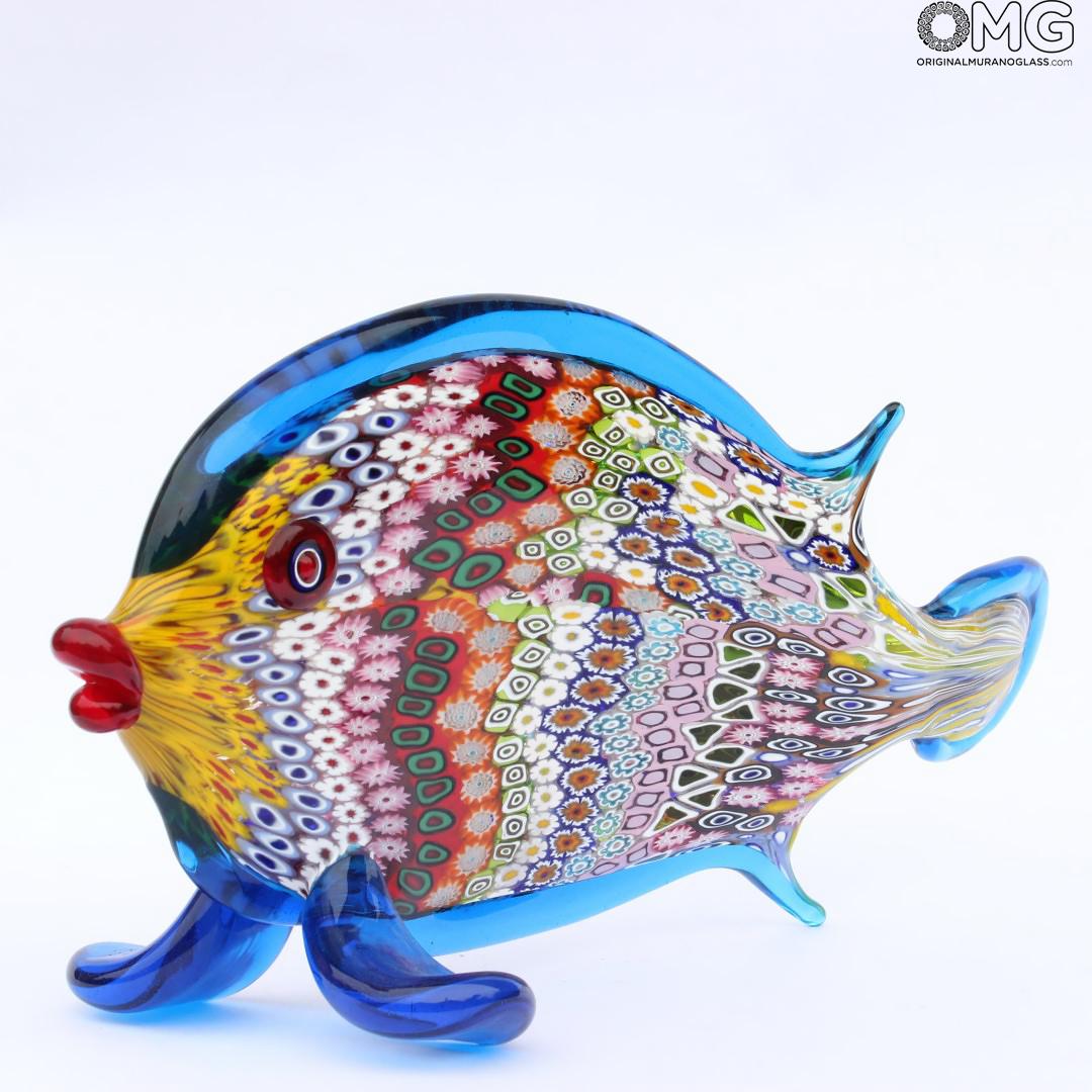 2023 ORIGINALMURANOGLASS Скульптура Тропическая рыбка - Пхукет - муранское стекло OMG 10 см  - Вид №1