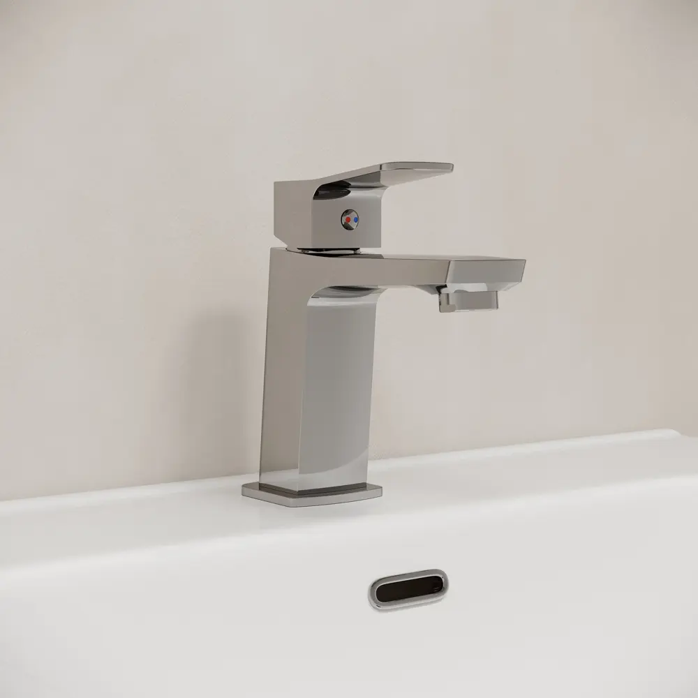 89398605 Смеситель для раковины Iddis Brent BRESB00i01 однорычажный цвет хром STLM-1570513 - Вид №1