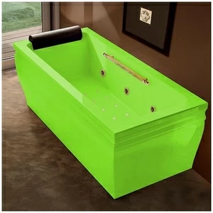 Ванна с гидро и аэромассажем салатовая с золотом Gruppo Treesse Blanque 1880 V168Q-SX-SZ