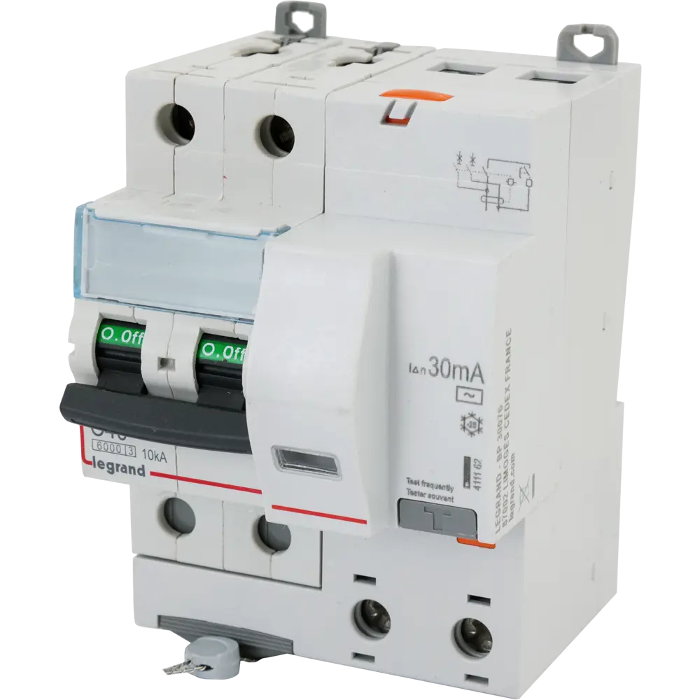 Автоматический выключатель дифференциального тока Legrand DX3 2P C40 A 30 мА 6 кА AC 411162 STLM-2047298