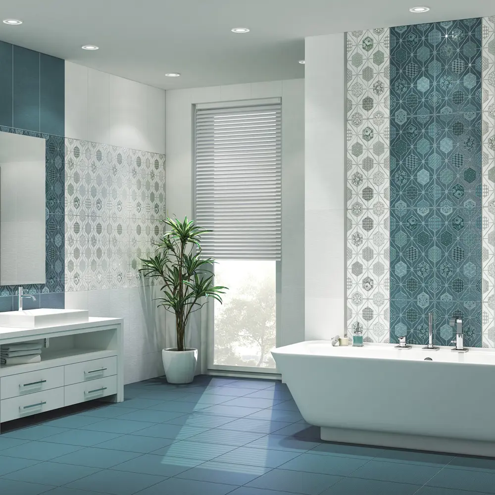 Плитка напольная Azori Devore 42x42 см 1.23 м² цвет индиго STLM-2153280 - Вид №4