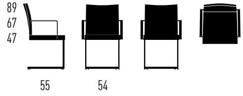 KFF Консольный стул с подлокотниками Feel sun-id-1348645 - Вид №2
