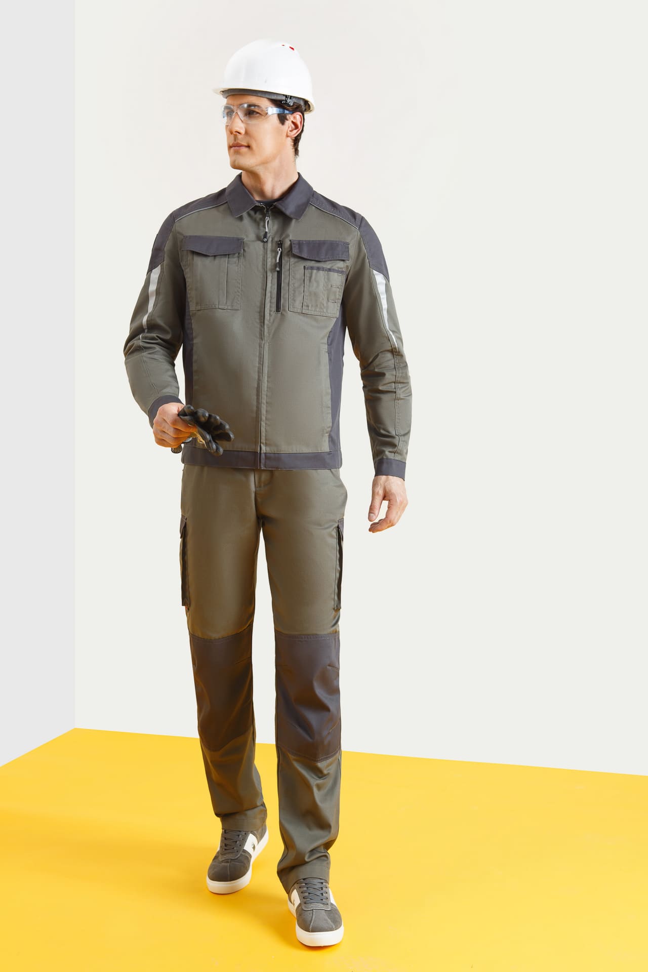 4974821 Костюм  NEW серый хаки графит STATUS  Летняя спецодежда  размер 60-62/182-188  - Вид №6