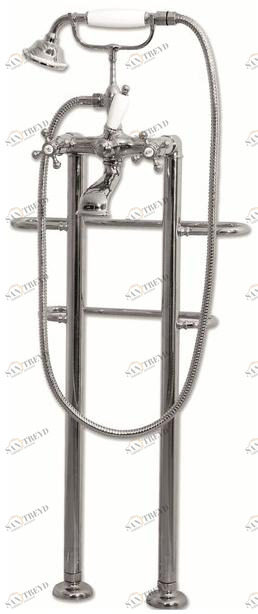 BLEU PROVENCE Смеситель для ванны напольный из латуни с держателем для полотенец Rubinetti per vasca Rv112