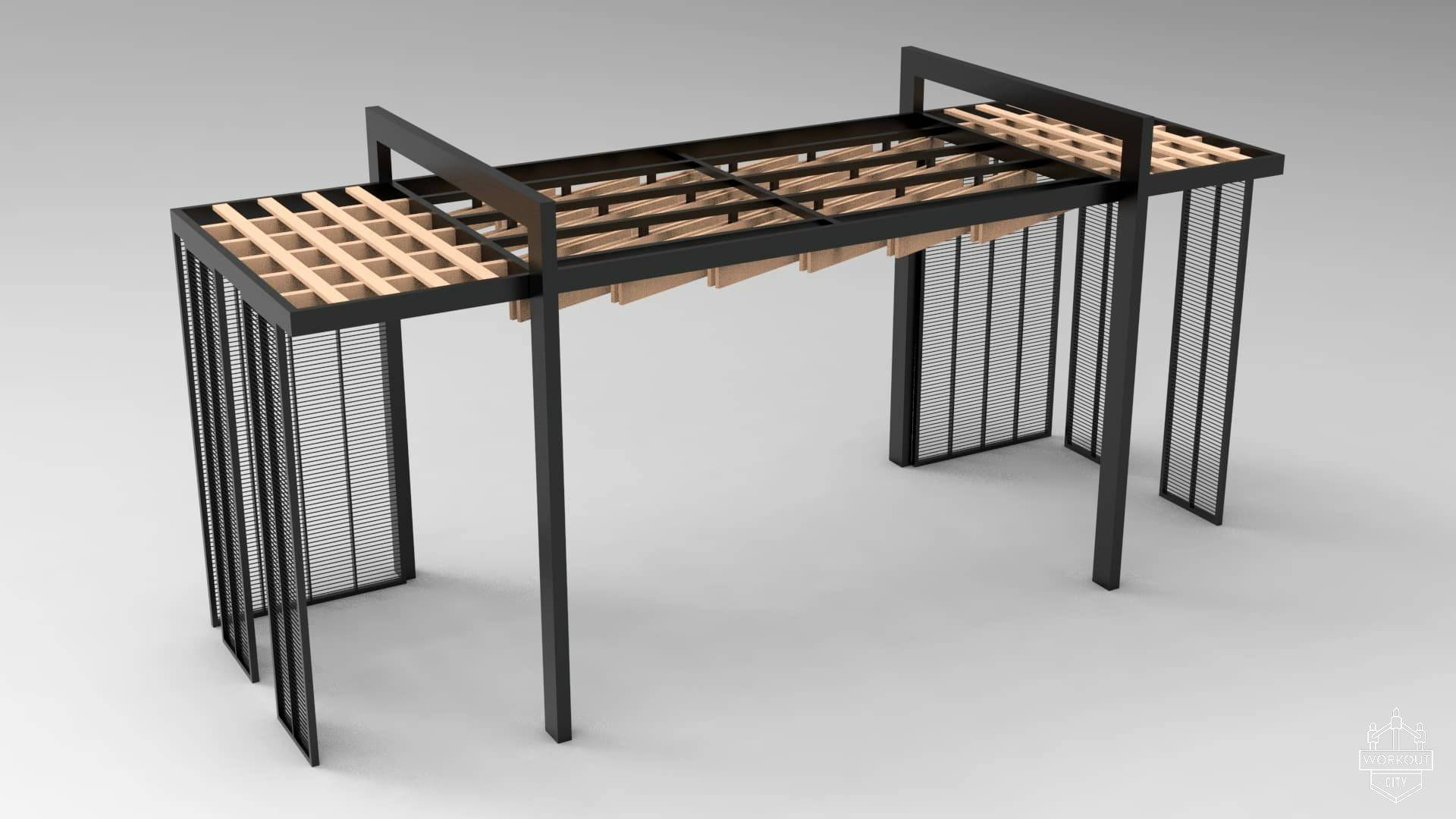 14477 СОНАТА Modern, навес парковый LAB.Space  - Вид №1