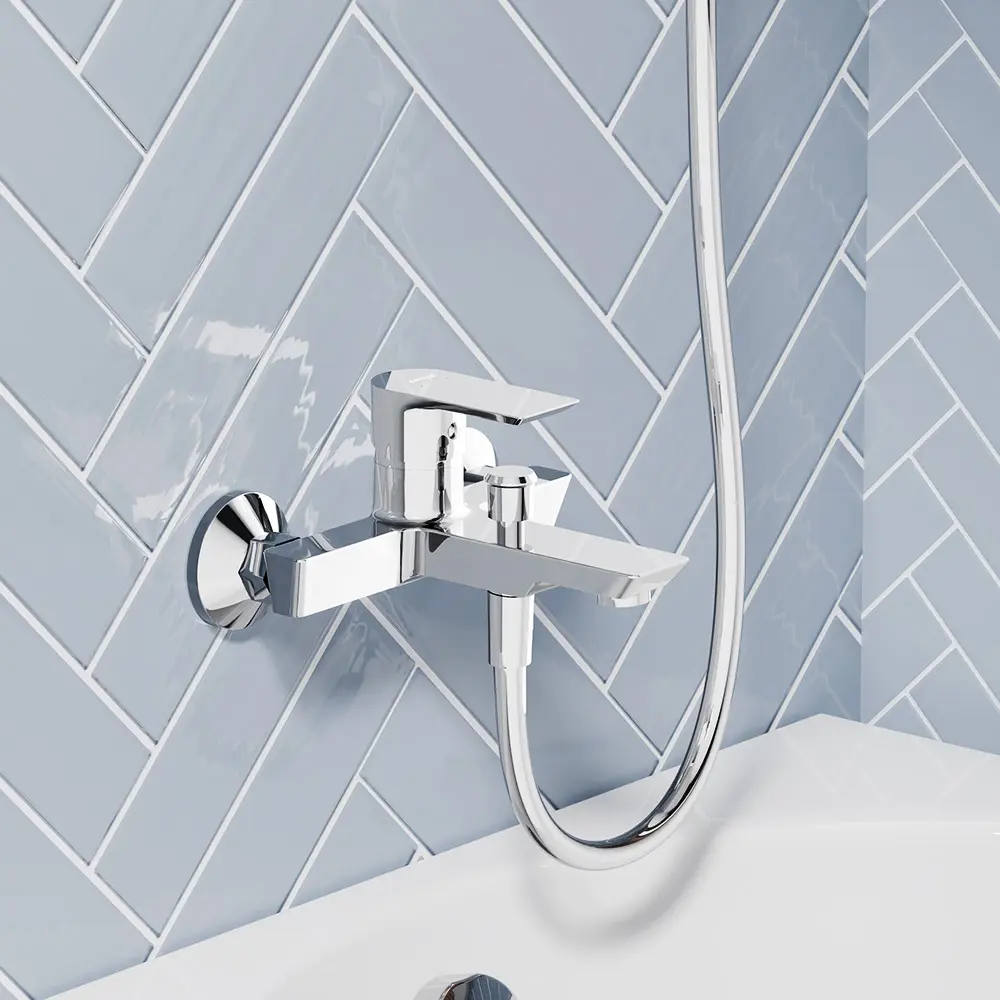 Смеситель для ванны Damixa Fortuna с хромированным покрытием 89380905 STLM-1581377 - Вид №2