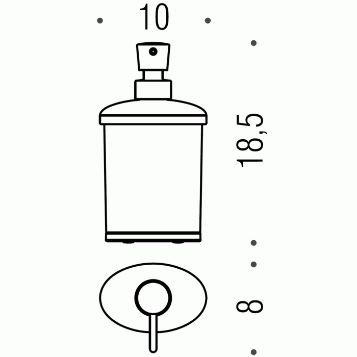B9319 Дозатор для жидкого мыла настольный COLOMBO LAND Colombo Design - Вид №2