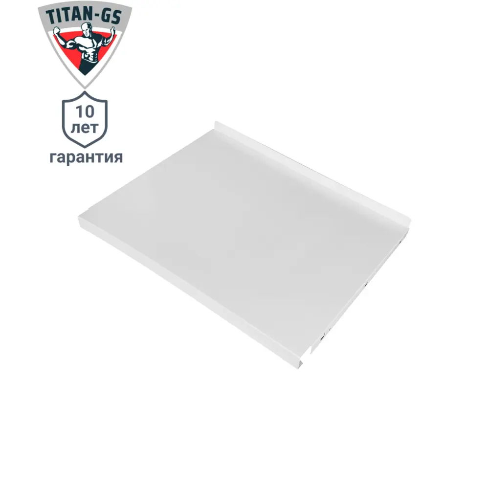 Полка Титан-GS 59.7x42.7 см металл цвет белый STLM-2069533