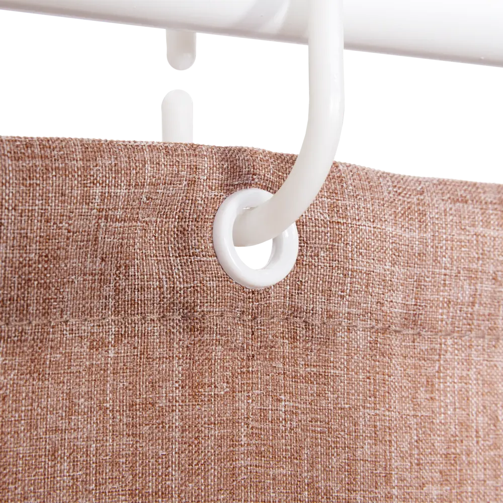 Штора для ванной Swensa Leda 180x200 см полиэстер цвет оранжевый BSC-90 STLM-2040168 - Вид №4