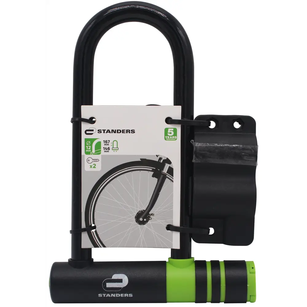 Велосипедный замок с ключом Standers 145x210 мм STLM-2044284 - Вид №2