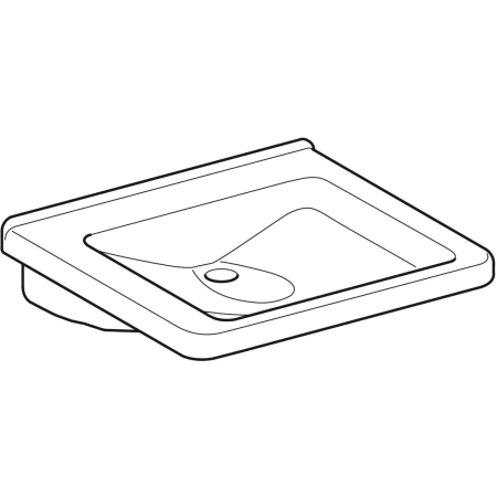 128660000 Раковина Geberit Renova Comfort Square, безбарьерная Geberit  - Вид №14