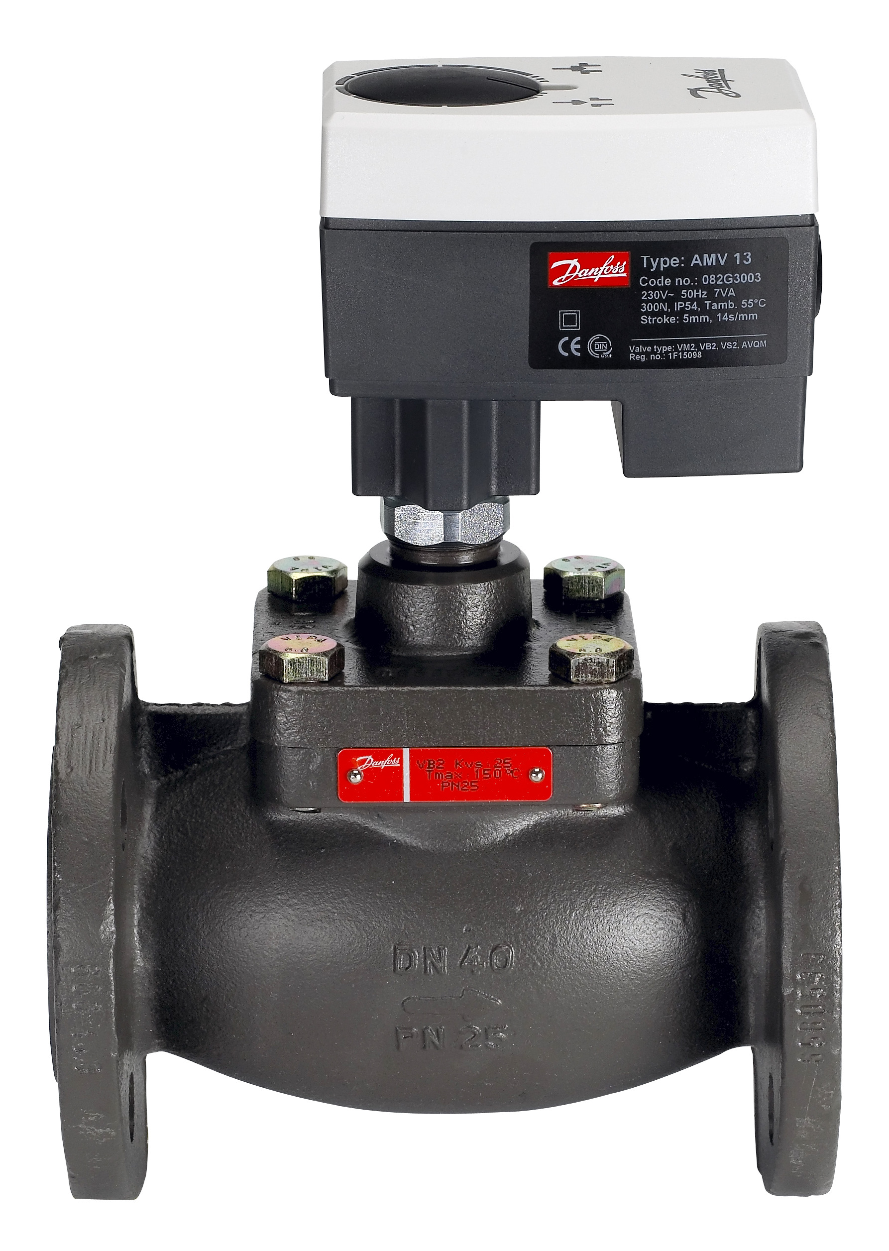 Danfoss Редукторные электроприводы с трехпозиционным управлением Электропривод импульсный AMV 35 230В 082G3021  - Вид №23