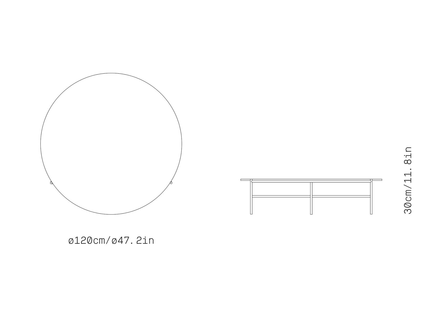 Круглый журнальный столик из Dekton® и стали Omelette Editions DOWNTOWN ARCH-00103354 - Вид №6