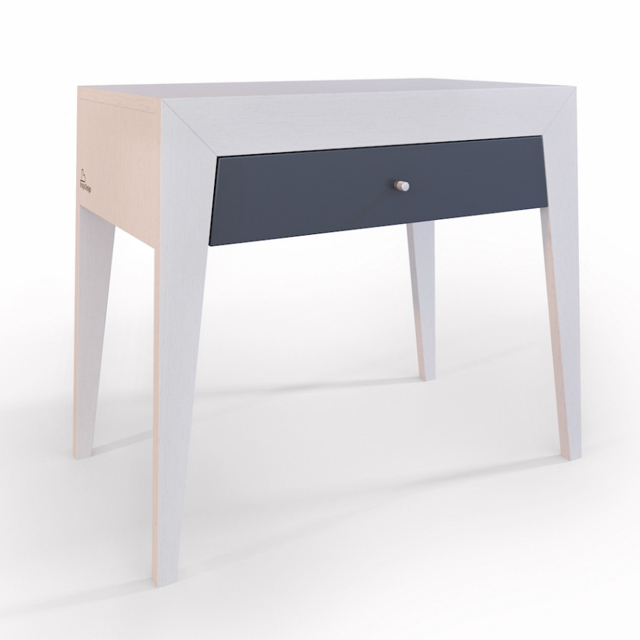 Тумба прикроватная Still, светло-серая, средняя, без полки BraginDesign BR0168СДУ - Вид №1