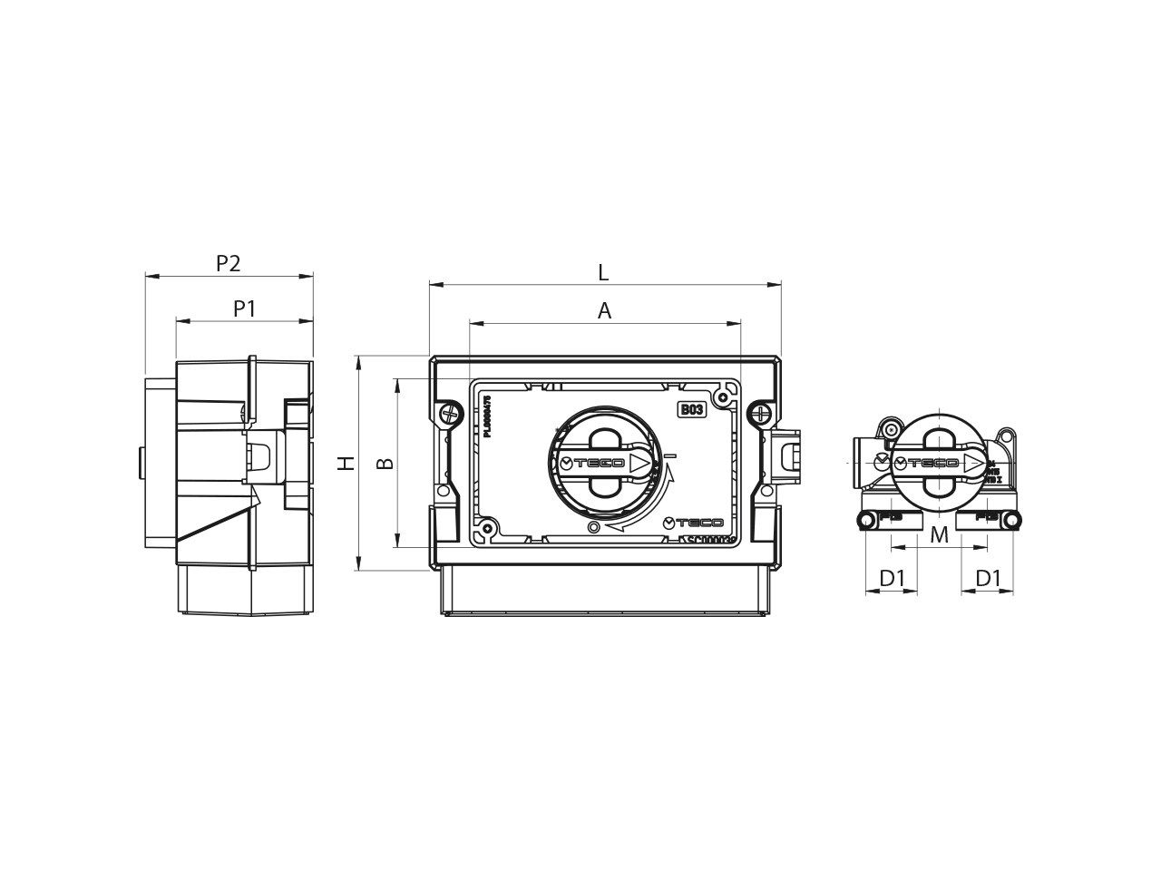 Комплект одиночного перехвата с U-образным входом и выходом TECO K4 ARCH-00049416 - Вид №10