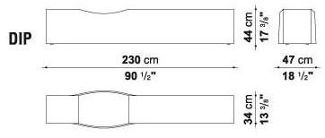 B&B Italia Project Скамейка из нержавеющей стали Dip double dip sun-id-1345033 - Вид №3