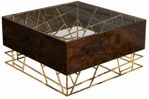 Malabar Квадратный стеклянный журнальный столик для гостиной