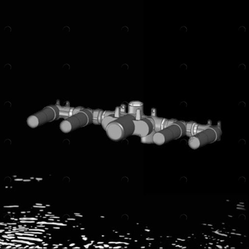 Внутренняя часть смесителя термостатического для ванны 7WKTV008 Geda Nextage Built-in Parts скрытого монтажа Внутренние части смесителей Built-in Parts