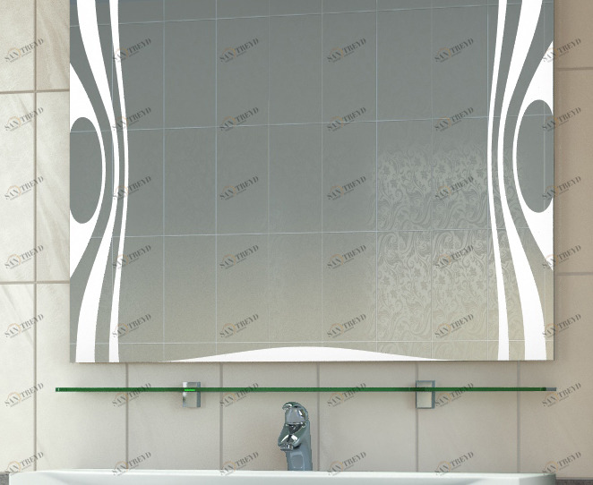 Стеклянная полка 800800⨉120⨉8 мм хром Santreyd VIGO sun-id-665413