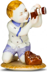 10631787 RUPOR manufactory Скульптура "Стрелец" (роспись) Фарфор