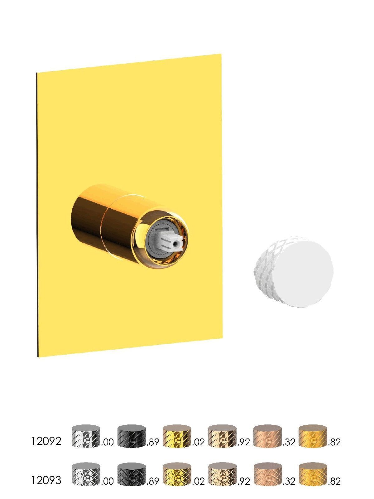 Встраиваемый однорычажный смеситель для душа с пластиной Rubinetterie Frattini Pepe XLS ARCH-00021377 - Вид №2