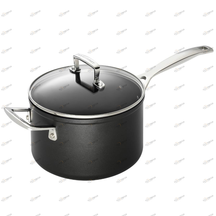 Ковш Le Creuset со стеклянной крышкой и ручкой, анодлированный алюминий, антипригарное покрытие, Ø20 96200920000000