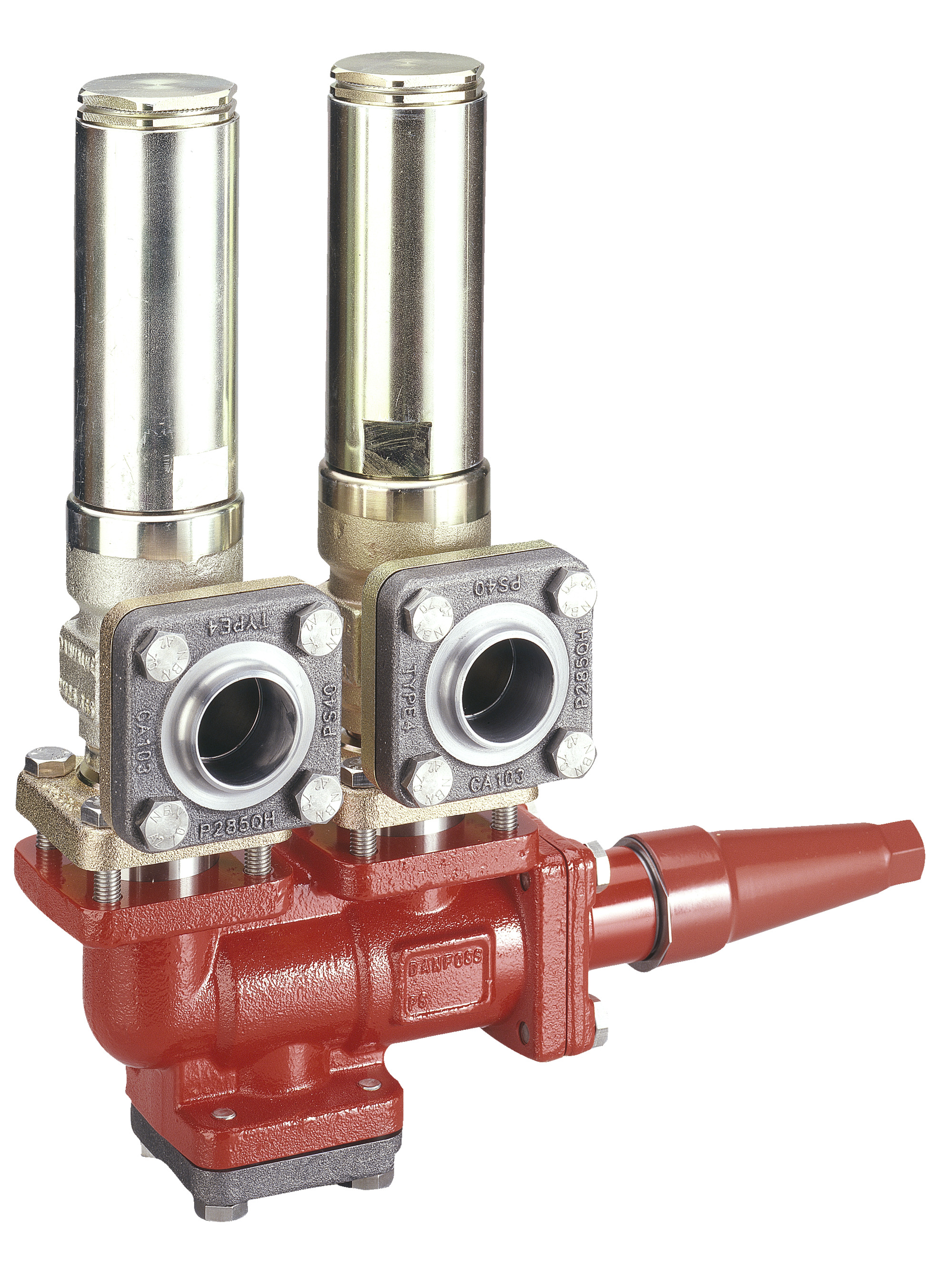 Danfoss DSV — многоходовые запорные клапаны для предохранительных клапанов DSV 2 Клапан запорный двойной 148F3011  - Вид №15