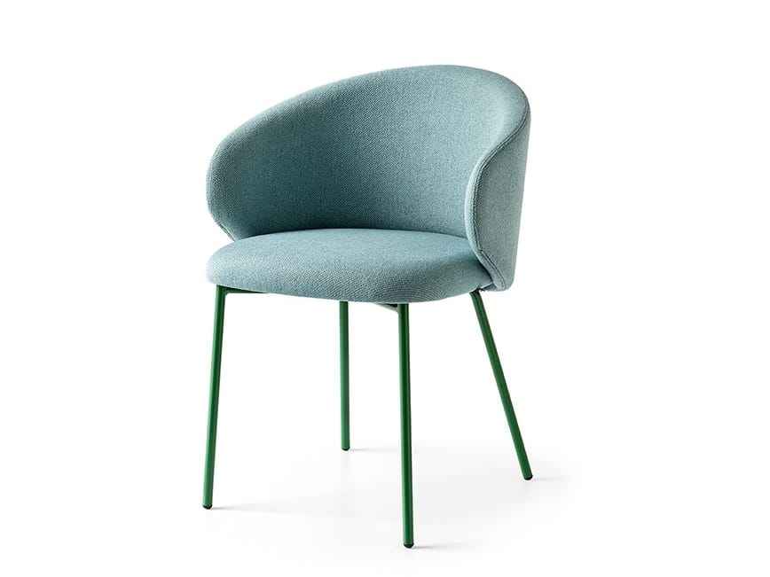 Мягкий стул с металлическими ножками Connubia Тука ARCH-00151536 - Вид №1