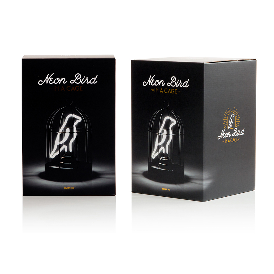Светильник неоновый Bird in a cage SUCK UK SKNEONBIRD1 - Вид №7