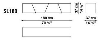 B&B Italia Открытый двусторонний книжный шкаф из Corian® Shelf sun-id-1481264 - Вид №17