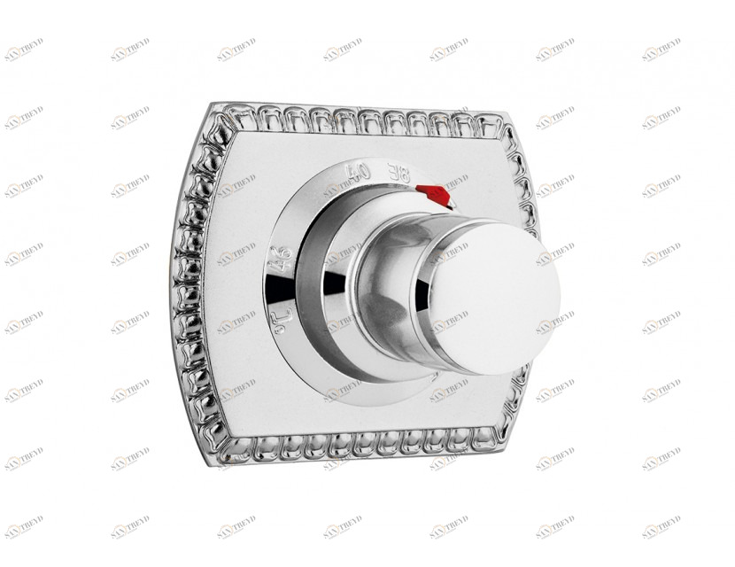 046190.0B0.71 Комплект отделки с ручкой для термостатической системы Античное серебро Mestre 