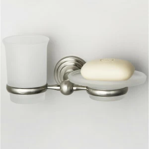Держатель стакана и мыльницы матовый хром WasserKRAFT (Германия) Ammer 7026
