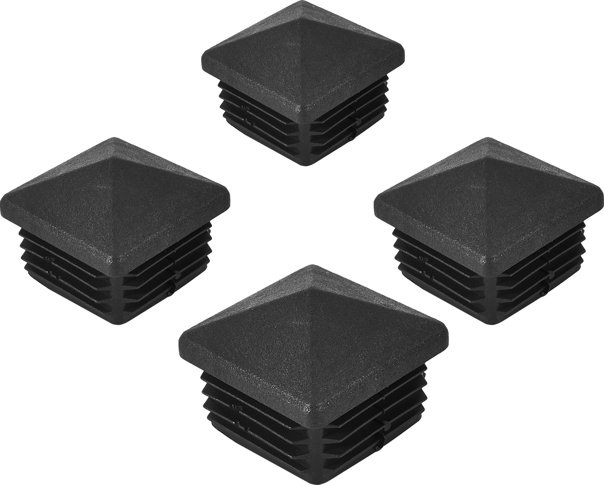 86523382 Заглушка универсальная 60x60 мм полипропилен черный, 4 шт. STLM-0069647 TECH-KREP  - Вид №2