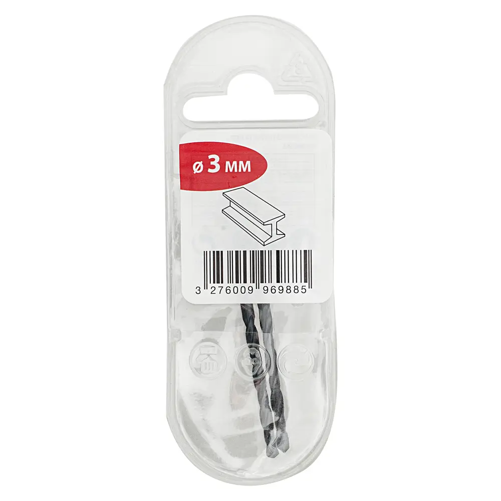 Сверло спиральное по металлу SM233 3х61 мм, 2 шт Santreyd STLM-2168385 - Вид №2