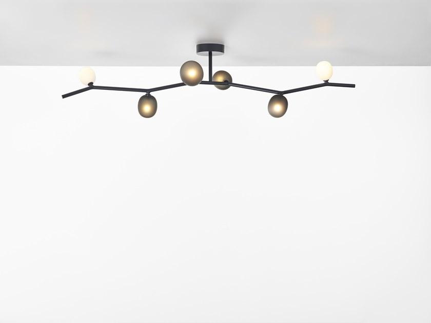 BROKIS Потолочный светильник из дутого стекла и металла Ivy sun-id-1500435 - Вид №3