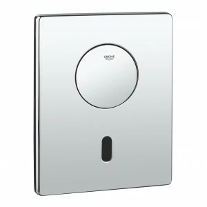 Панель смыва инфракрасная для унитаза GROHE Tectron Skate с дополнительным механическим смывом, хром (37419000)