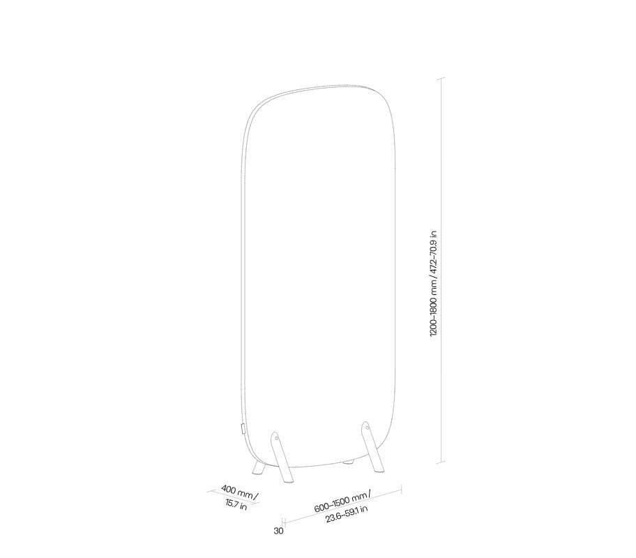 Звукопоглощающая офисная перегородка из ткани SilentLab SHADE TIMBER ARCH-00061177 - Вид №7