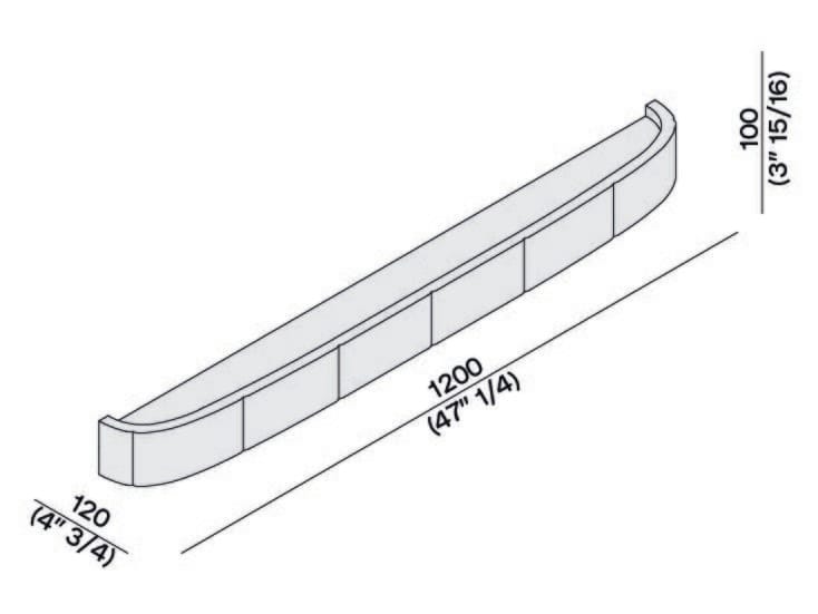 Мраморная полка для ванной LUCE DI CARRARA Sartoriale ARCH-00060162 - Вид №4