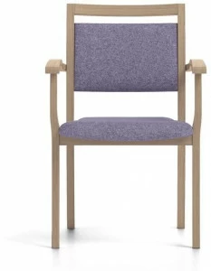 PIAVAL Штабелируемый тканевый стул с подлокотниками Polka | health & care 30-15/6