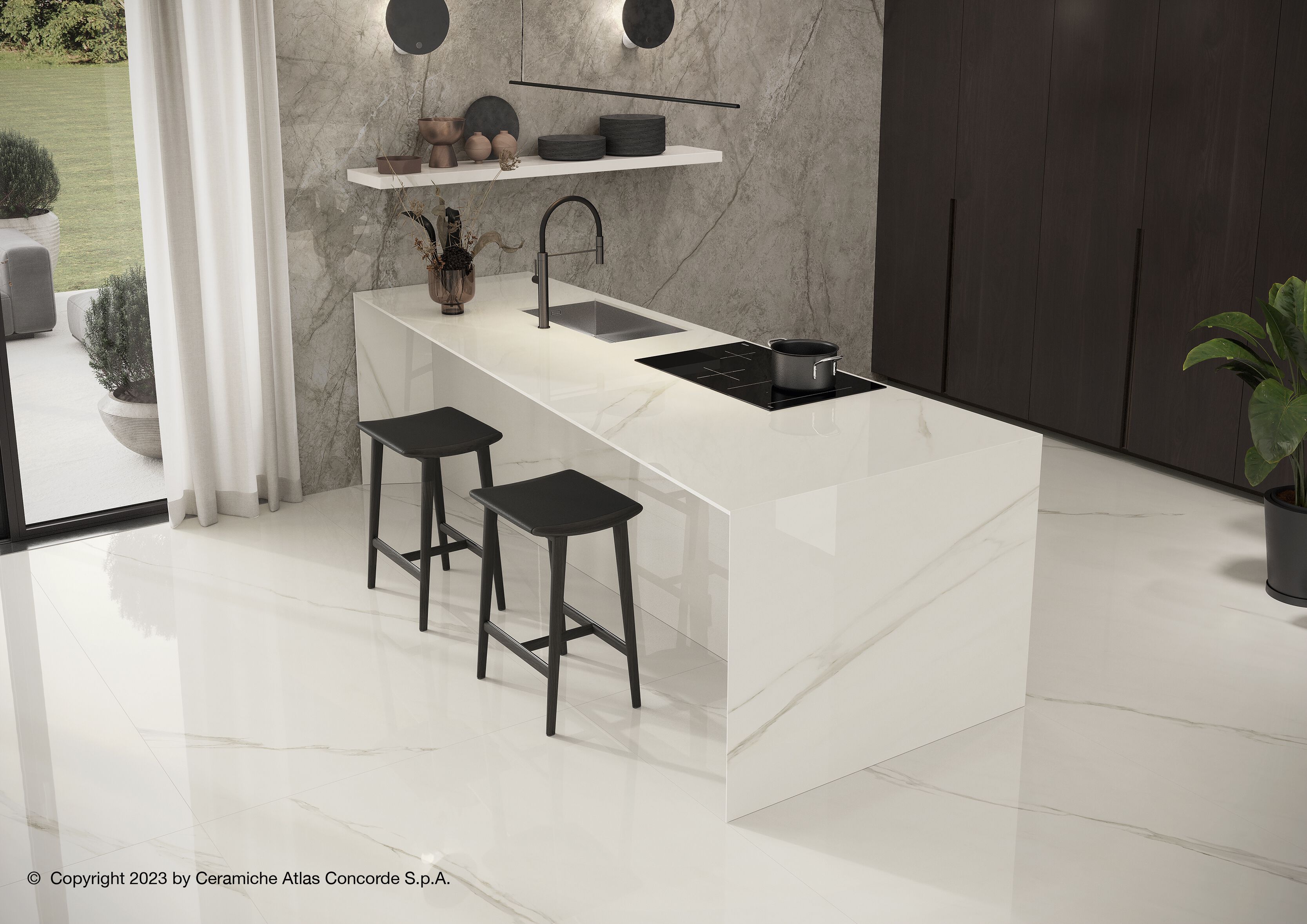 Пол / керамогранит с мраморным эффектом Atlas Concorde Marvel чудо ARCH-00010333 - Вид №12