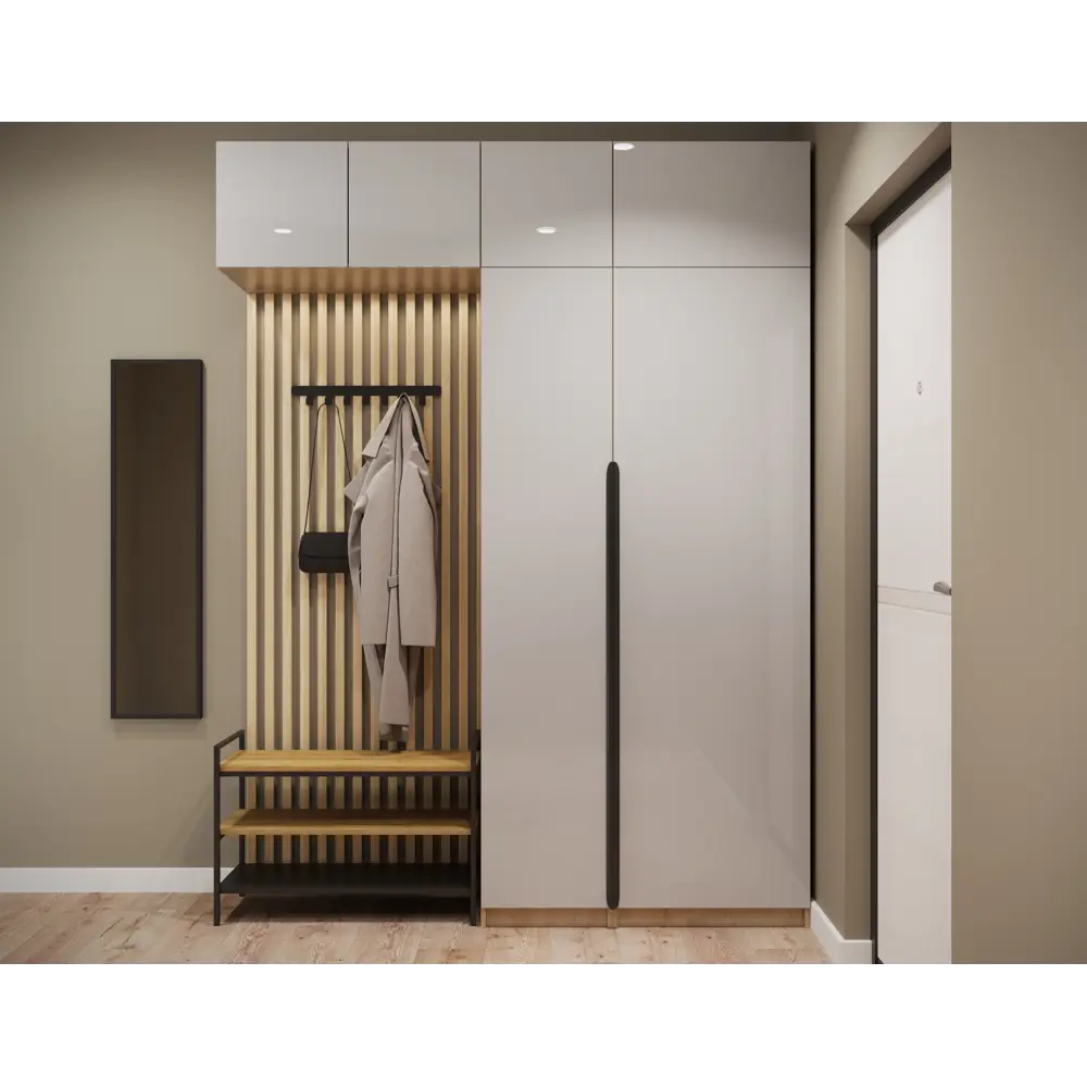 Этажерка для обуви Spaceo 80x55x35 см 3 полки дерево цвет чёрный STLM-2028644 - Вид №8