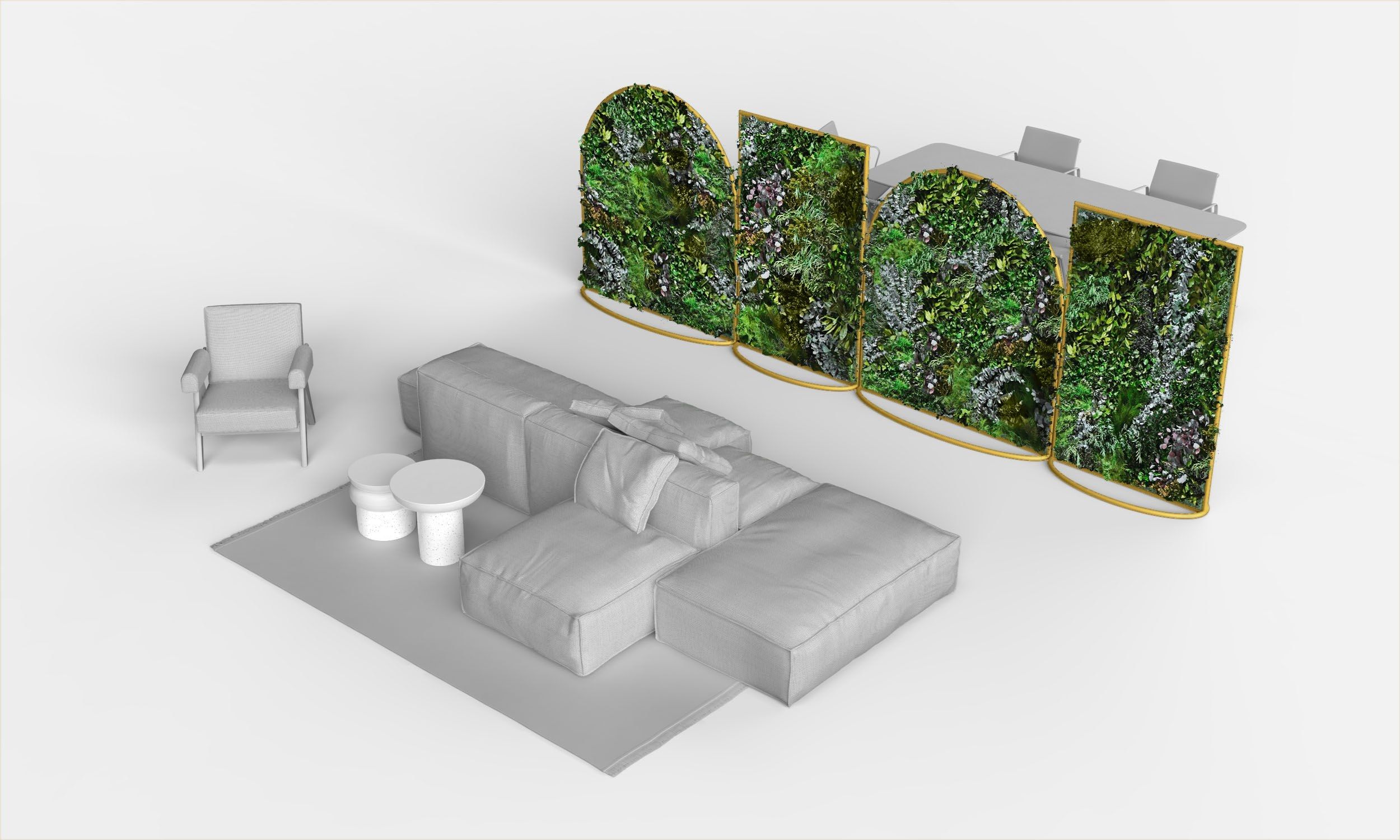 Звукопоглощающая офисная перегородка GREENMOOD G-Line ARCH-00090467 - Вид №31