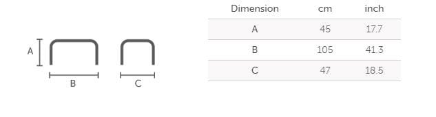 Стальная садовая скамейка с подлокотниками Midj ARCH-00057488 - Вид №3