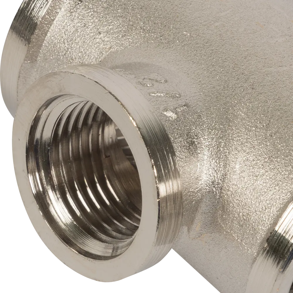 Тройник переходной Valtec внутренняя резьба 1x1/2x1 никелированная латунь VTr.750.N.0604 10515032 STLM-2158409  - Вид №2