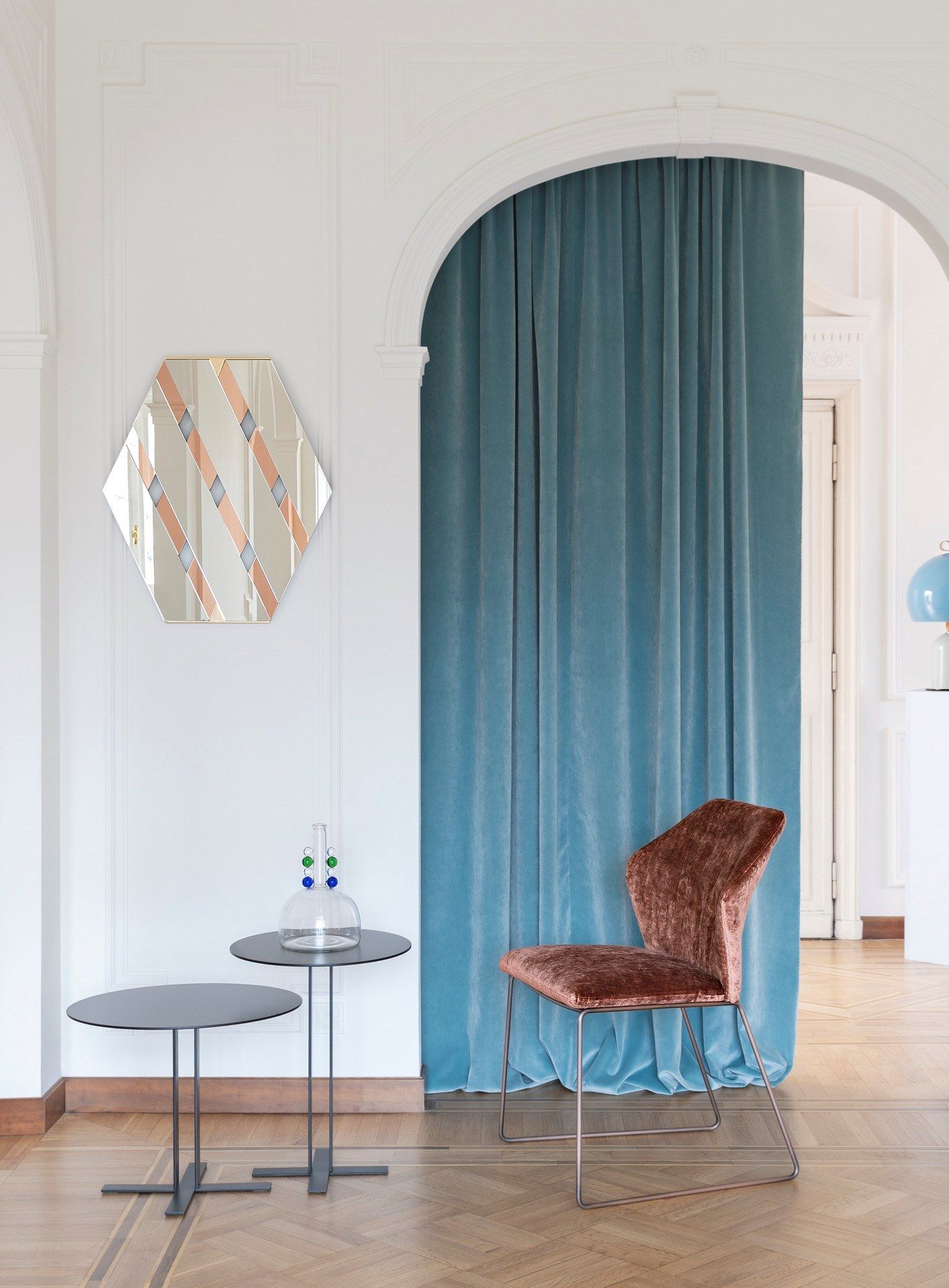 Стул с мягкой тканью Saba Italia Нью-Йорк ARCH-00129467 - Вид №2