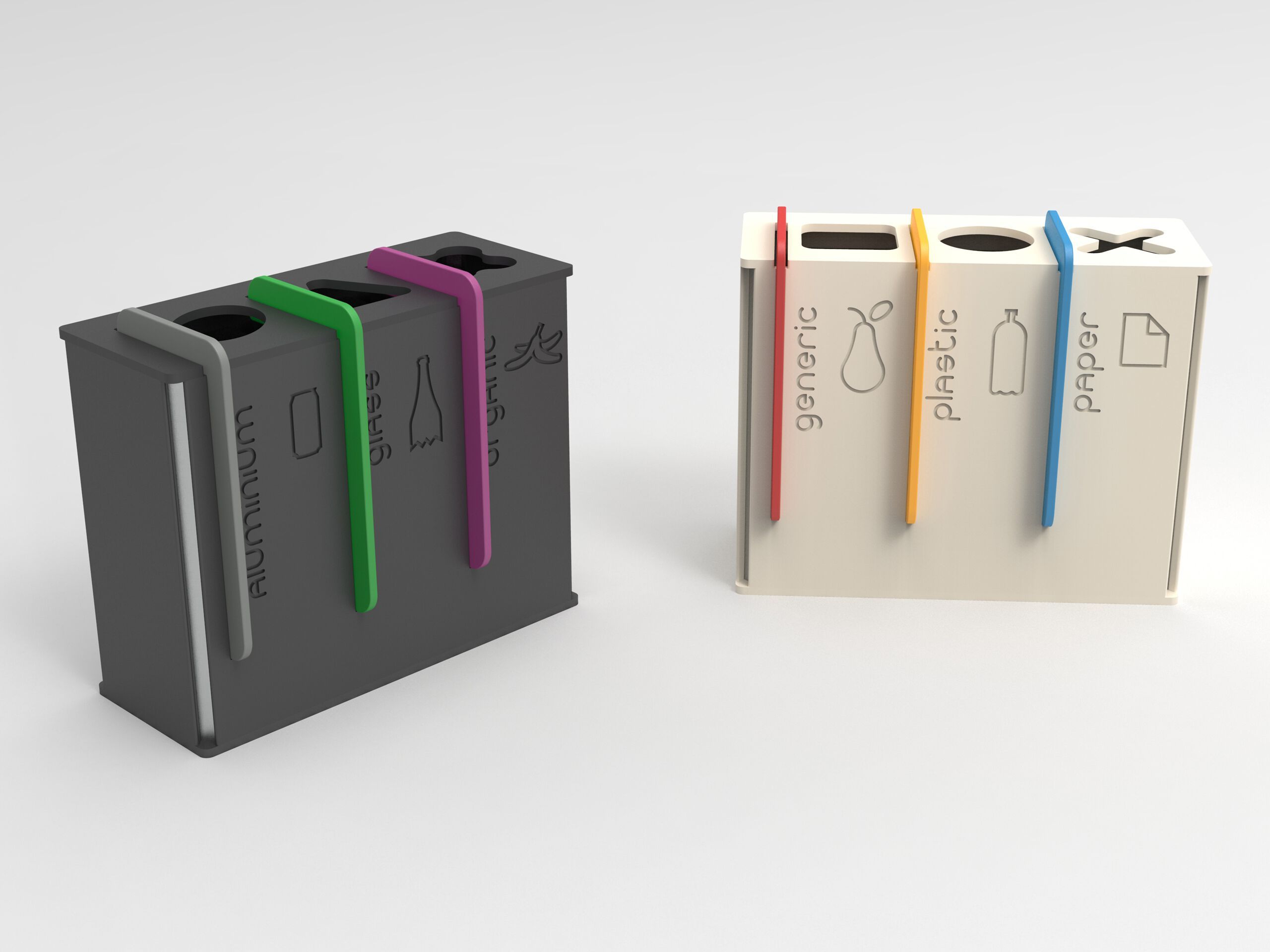 Полиэтиленовая корзина для мусора для раздельного сбора Donye PAUL ARCH-00077644 - Вид №4