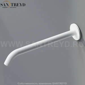 Настенный смеситель 30 см MET026Z FEZ для раковины белый матовый