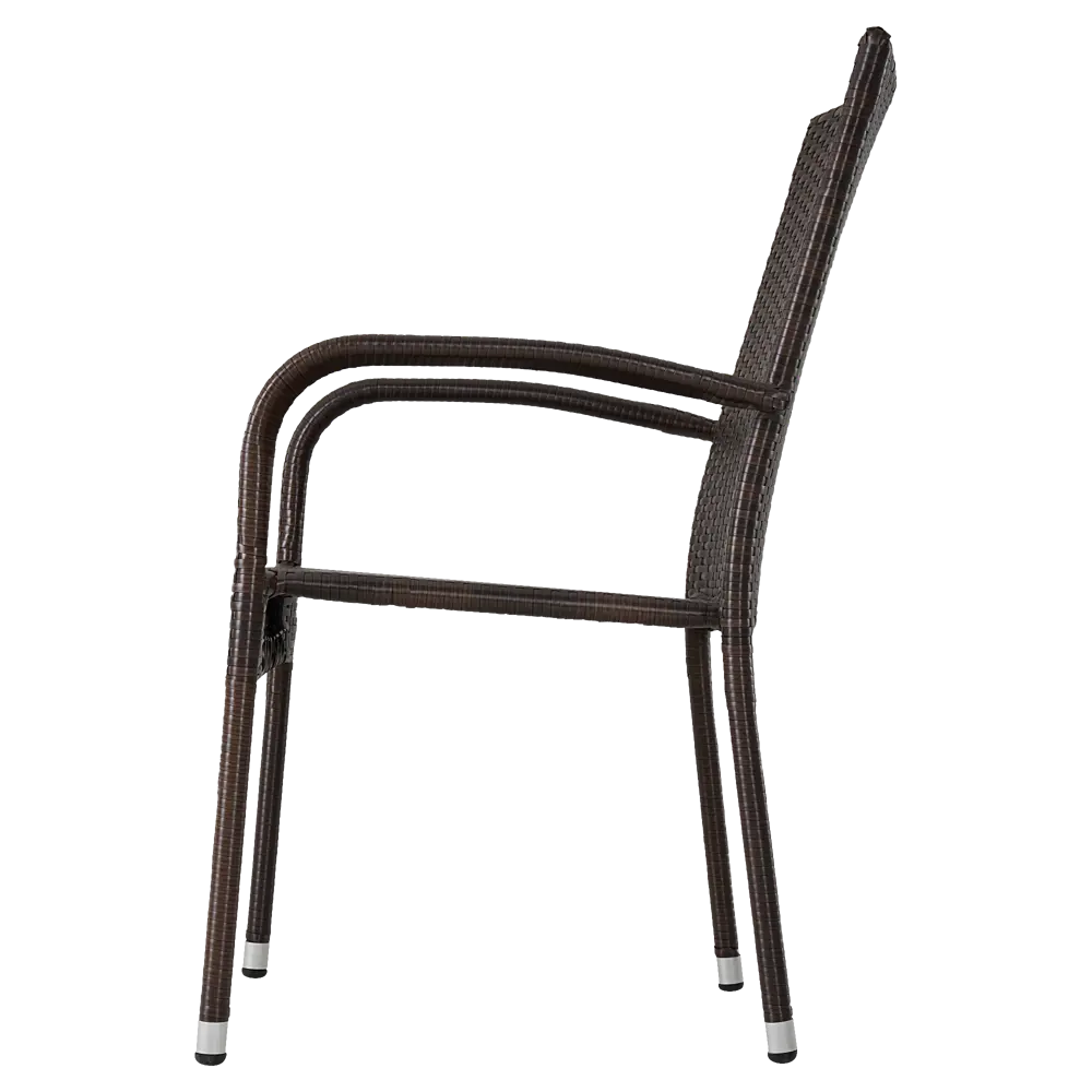 Стул садовый BEGINIA Elia 65x55x94 см металл коричневый STLM-2204098 - Вид №6