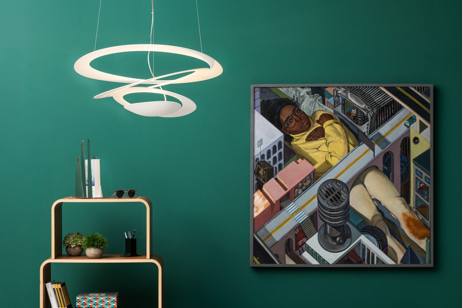 Алюминиевый подвесной светильник с порошковым покрытием Artemide Pirce ARCH-00121180 - Вид №2